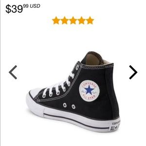 BLACK HIGH TOP CONVERSE s.6